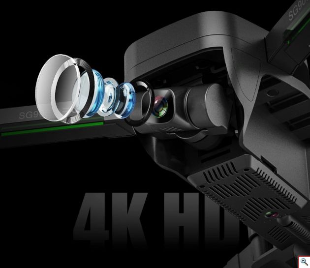 RC Drone Quadcopter SG906 PRO 2 GPS 5G WIFI FPV με 4K Camera & 3-Axis Gimbal – Μαύρο