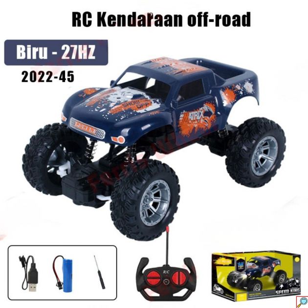 RC Τηλεκατευθυνόμενο Off-Road Jeep Speed King 1:18 με Φώτα LED Μπλε