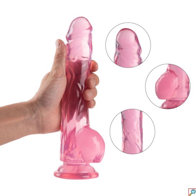 Ρεαλιστικό Dildo Σιλικόνης με Ραβδώσεις & Ισχυρή Βεντούζα - 16 cm