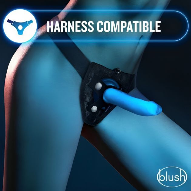 Neon Φωσφοριζέ Ρεαλιστικό Dildo Σιλικόνης με Ραβδώσεις & Ισχυρή Βεντούζα - Glow In The Dark