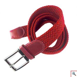  Κόκκινη Ανοιχτό Πλεκτή Ελαστική Ανδρική Ζώνη