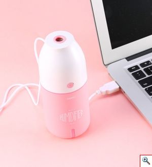 USB Υγραντήρας Χώρου LED και Συσκευή Αρωματοθεραπείας - REMAX Maca Mini Humidifier 