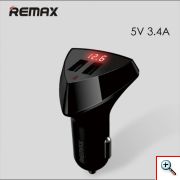 Φορτιστής Αυτοκινήτου 2 USB PORT 3.4A REMAX 