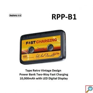 Φορητή Μπαταρία Φορτιστής Remax - Tape Fast Charging Power Bank 10000mAh 22.5W με 2 Θύρες USB-A Μαύρο