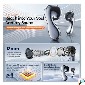 Remax W17 Pro Earbud Bluetooth Handsfree Ακουστικά με Θήκη Φόρτισης Γκρι