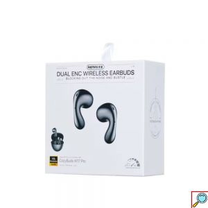 Remax W17 Pro Earbud Bluetooth Handsfree Ακουστικά με Θήκη Φόρτισης Γκρι