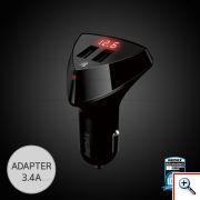 Φορτιστής Αυτοκινήτου 2 USB PORT 3.4A REMAX 