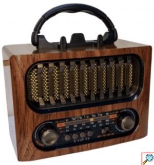 Retro Bluetooth Ραδιόφωνο Φορητό με USB/SD & Επαναφορτιζόμενη Μπαταρία MK-261BT