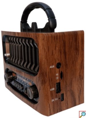 Retro Bluetooth Ραδιόφωνο Φορητό με USB/SD & Επαναφορτιζόμενη Μπαταρία MK-261BT