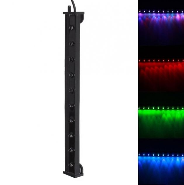 RGB Υποβρύχιο Φωτιστικό Ενυδρείου / Οξυγονωτής DEEBOW - Πολύχρωμη Μπάρα με Φως - LED Light - 25.5cm