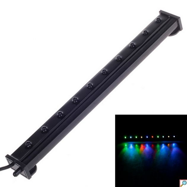 RGB Υποβρύχιο Φωτιστικό Ενυδρείου / Οξυγονωτής DEEBOW - Πολύχρωμη Μπάρα με Φως - LED Light - 25.5cm