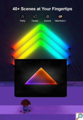 RGB LED DIY Φωτιστικό Τοίχου Ζιγκ-Ζαγκ με Λειτουργία Μουσικής - Με Τηλεχειριστήριο, WiFi και App TUYA