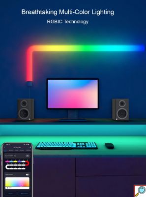 RGB LED DIY Φωτιστικό Τοίχου Ζιγκ-Ζαγκ με Λειτουργία Μουσικής - Με Τηλεχειριστήριο, WiFi και App TUYA
