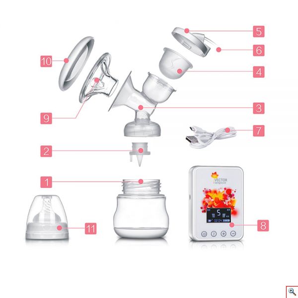Ηλεκτρική Αντλία Θηλασμού - Electric Breastfeeding Pump Vector RH268
