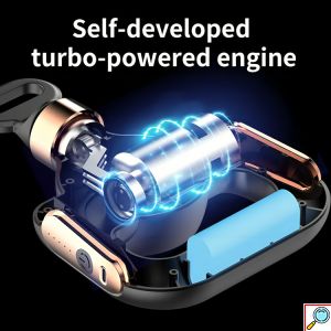 2 σε 1 Ελαστική Ζώνη και Πιστόλι Μασάζ με 4 Κεφαλές και 5 Επίπεδα Έντασης - Για Ανακούφιση Μυών & Απώλεια Βάρους