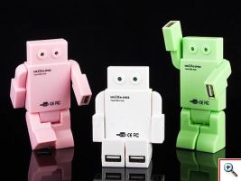 USB Hub 4 Θυρών σε Σχήμα Ρομπότ 