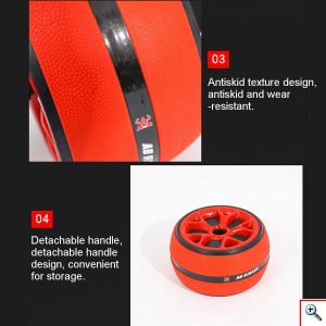Ρόδα Εκγύμνασης Κοιλιακών - Abdominal Muscle Fitness Wheel Κόκκινο - Μαύρο