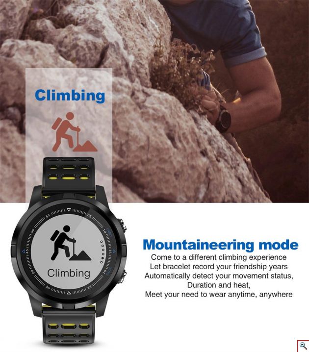 GPS Smart Watch Αδιάβροχο Αθλητικό Ρολόι με Μετρητή Καρδιακών Παλμών, Απόστασης, Βημάτων, Θερμίδων & Ύπνου, Αθλητικές Δραστηριότητες & Ειδοποιήσεις Κινητού - Activity Tracker