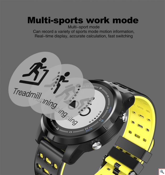 GPS Smart Watch Αδιάβροχο Αθλητικό Ρολόι με Μετρητή Καρδιακών Παλμών, Απόστασης, Βημάτων, Θερμίδων & Ύπνου, Αθλητικές Δραστηριότητες & Ειδοποιήσεις Κινητού - Activity Tracker