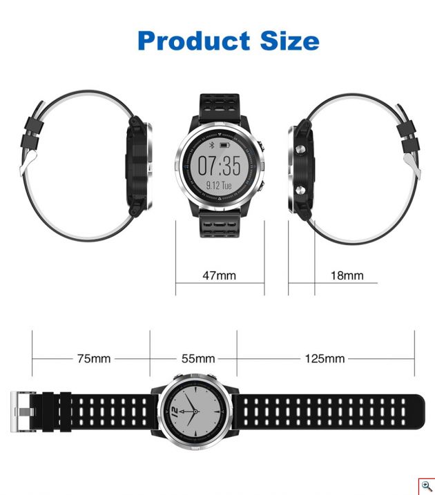 GPS Smart Watch Αδιάβροχο Αθλητικό Ρολόι με Μετρητή Καρδιακών Παλμών, Απόστασης, Βημάτων, Θερμίδων & Ύπνου, Αθλητικές Δραστηριότητες & Ειδοποιήσεις Κινητού - Activity Tracker