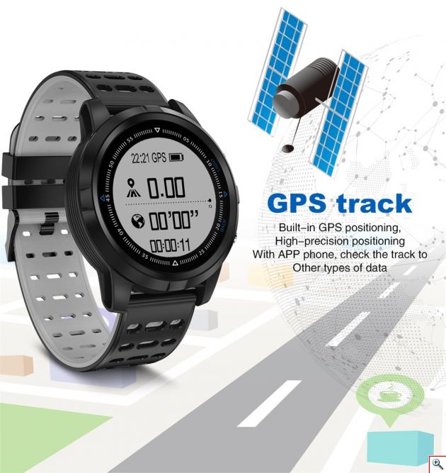 GPS Smart Watch Αδιάβροχο Αθλητικό Ρολόι με Μετρητή Καρδιακών Παλμών, Απόστασης, Βημάτων, Θερμίδων & Ύπνου, Αθλητικές Δραστηριότητες & Ειδοποιήσεις Κινητού - Activity Tracker Wearfit