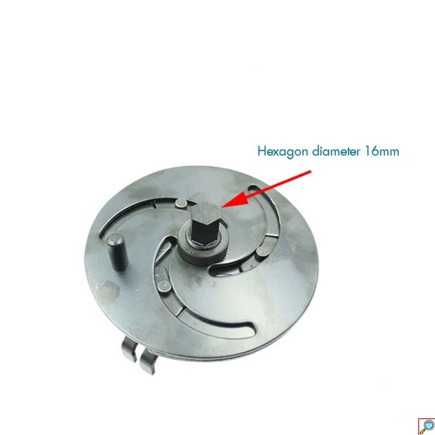 Ρυθμιζόμενο Κλειδί Τάπας Καυσίμου 100 έως 170 mm - Μαύρο