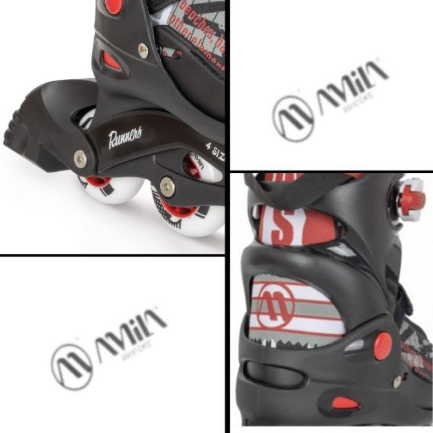 Ρυθμιζόμενα Πατίνια InlineSkate με Τροχούς PU & Ρουλεμάν ABEC-5 για Άνετη και Σταθερή Κύλιση - AMILA