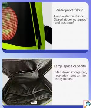 Σακίδιο LED Aδιάβροχο – Smart LED Backpack 