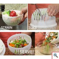 ​Μπωλ Εύκολης Κοπής Λαχανικών και Φρούτων - Salad Cutter Bowl