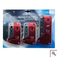 Αντιολισθητικά πεντάλ αυτοκινήτου Cubre - Design & Ασφάλεια - Σετ 3 τεμαχίων SC-031