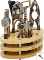 Σετ Εργαλείων Κουζίνας 5 τεμαχίων με Ξύλινη Βάση