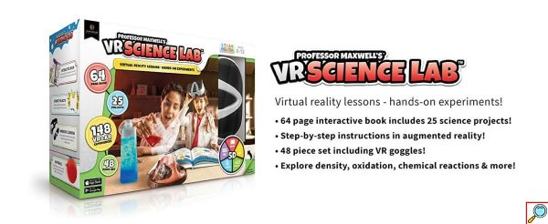 Science Lab VR Επιστημονικό Σετ Εικονικής Πραγματικότητας του Καθηγητή Maxwel με VR Γυαλία Ελληνική Ἑκδοση - Abacus Brands 