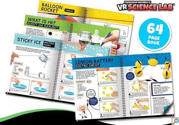 Science Lab VR Επιστημονικό Σετ Εικονικής Πραγματικότητας του Καθηγητή Maxwel με VR Γυαλία Ελληνική Ἑκδοση - Abacus Brands 