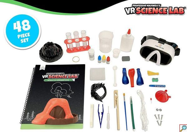 Science Lab VR Επιστημονικό Σετ Εικονικής Πραγματικότητας του Καθηγητή Maxwel με VR Γυαλία Ελληνική Ἑκδοση - Abacus Brands 