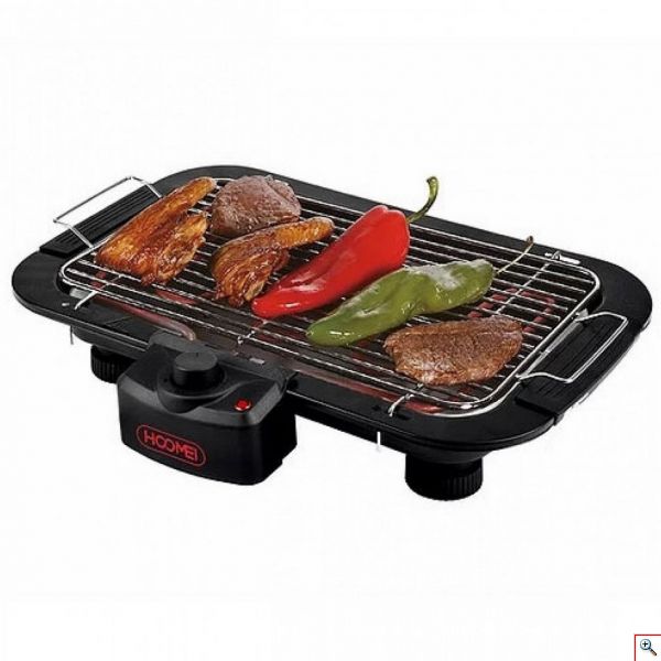 Hoomei® Ηλεκτρική Ψησταριά Σχάρας 2000W με Αφαιρούμενο Δίσκο HM-5958