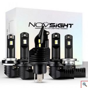 2x NOVSIGHT LED Φώτα Πορείας Η7 6500K 60W 8000Lm A500 N20B