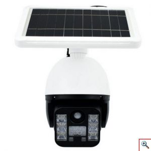 FOYU® Ηλιακό Φωτιστικό 6 LED SMD σε Σχήμα Κάμερας με Ανιχνευτή Κίνησης FO-TA126 - Λευκό
