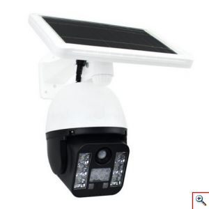 FOYU® Ηλιακό Φωτιστικό 6 LED SMD σε Σχήμα Κάμερας με Ανιχνευτή Κίνησης FO-TA126 - Λευκό