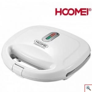 Hoomei® Ηλεκτρική Τοστιέρα 750W με Αντικολλητικές Πλάκες - Ενδεικτική Λυχνία & Αυτόματο Έλεγχο Θερμοκρασίας HM-5810 - Λευκή