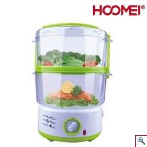 Hoomei® Ατμομάγειρας - Φουρνάκι Ατμού 500W 5lt με 2 Επίπεδα Μαγειρέματος & Χρονοδιακόπτη HM-5925