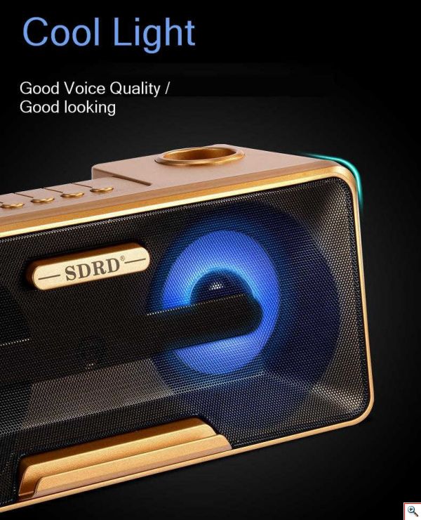 Φορητό Ηχοσύστημα Bluetooth USB/SD Karaoke Με 2 Μικρόφωνα Mp3 Player - Multimedia Speaker SD-301