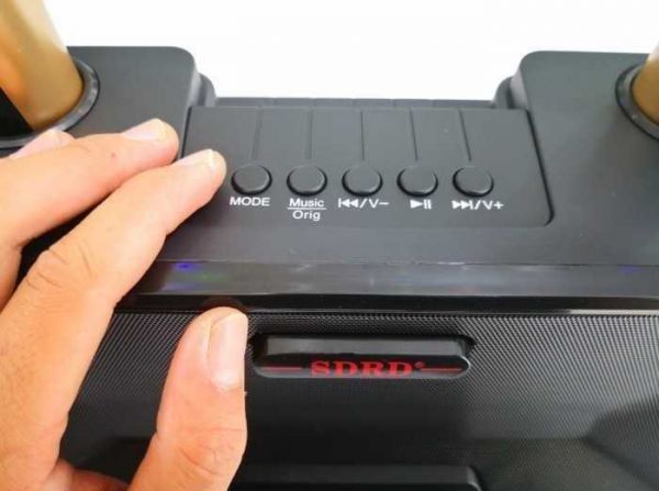 Φορητό Ηχοσύστημα Bluetooth USB/SD Karaoke Με 2 Μικρόφωνα Mp3 Player - Multimedia Speaker SD-301