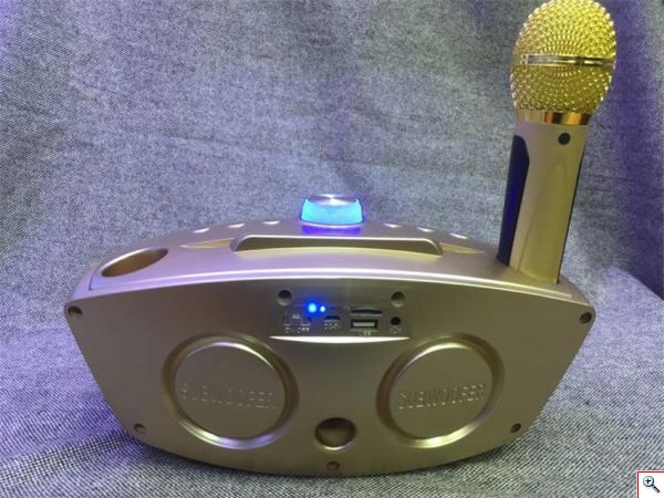 Φορητό Ηχοσύστημα Bluetooth USB/SD Karaoke Με 2 Μικρόφωνα Mp3 Player - Multimedia Speaker SD-306