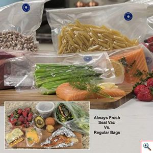 Συσκευή Αεροστεγούς Σφραγίσματος - Κενό Αέρος για Συντήρηση Τροφίμων - Always Fresh Seal Vac
