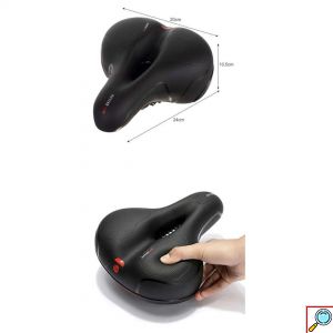 Σέλα Ποδηλάτου με Αεραγωγό & 5 Λειτουργίες Φωτισμού - 24 x 10.5 x 20 cm