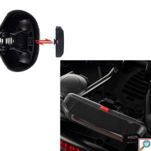 Σέλα Ποδηλάτου με Αεραγωγό & 5 Λειτουργίες Φωτισμού - 24 x 10.5 x 20 cm