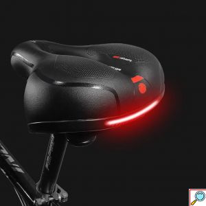 Σέλα Ποδηλάτου με Αεραγωγό & 5 Λειτουργίες Φωτισμού - 24 x 10.5 x 20 cm