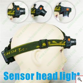 Φακός Κεφαλής Υψηλής Ισχύος με Αισθητήρα Κίνησης & 3 Λειτουργίες CREE LED 160 LM