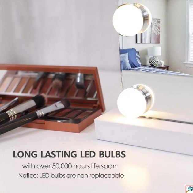 Σετ 10x Λάμπες LED για Καθρέφτη Μακιγιάζ - ARRANGO