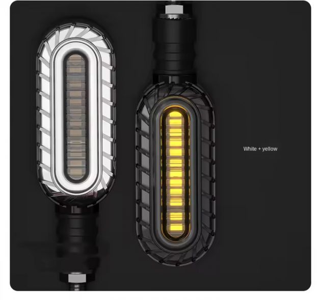 Σετ 2 σε 1 Δυναμικά LED Φλας Μοτοσυκλέτας & Κόκκινο Φως Φρένων - Αδιάβροχα IPX6